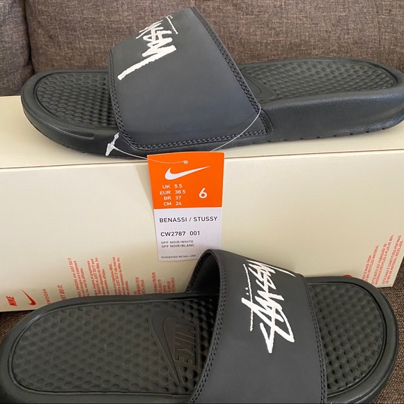 nike benassi stussy off noir